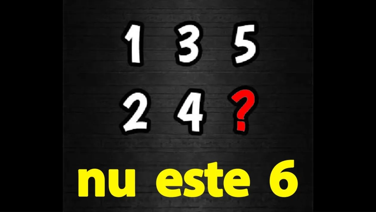 Test IQ exclusiv pentru genii | Care număr lipsește? Nu, nu este 6