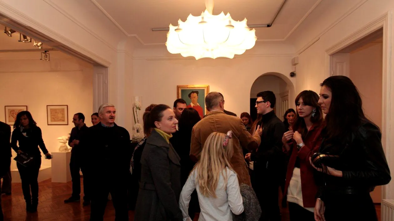 Morar si Tania Budi au admirat operele maestrului Marcel Guguianu, la expozitia organizata in memoria sa de Codin Maticiuc