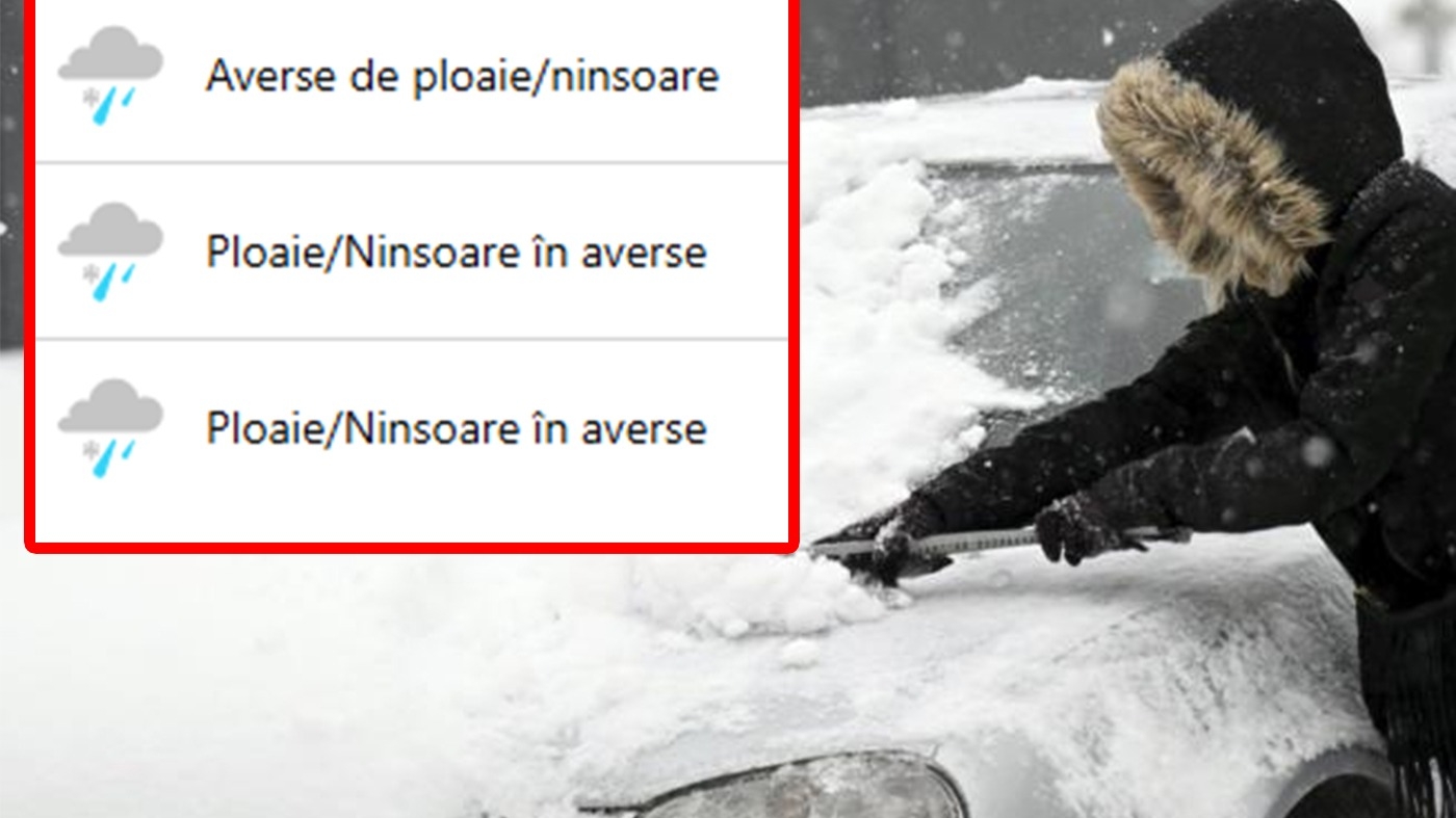 Meteorologii Weather.com au modificat prognoza. Când va începe ninsoarea în București, de fapt