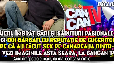 Doi barbati cu reputatie de cuceritori aproape ca au facut sex pe canapeaua dintr-un club! Imaginil numai la Cancan TV!