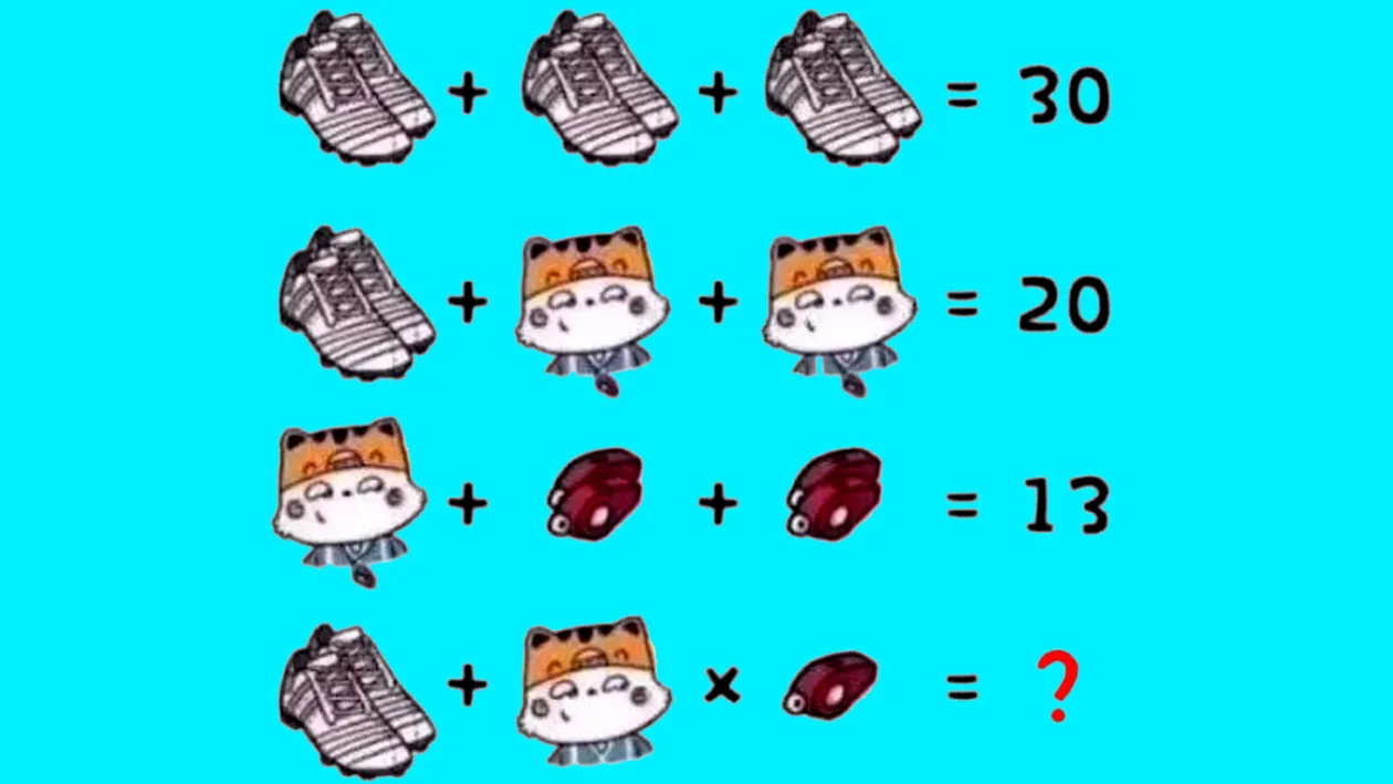 Test de inteligență chinezesc | Doar un geniu poate rezolva ecuația din imagine