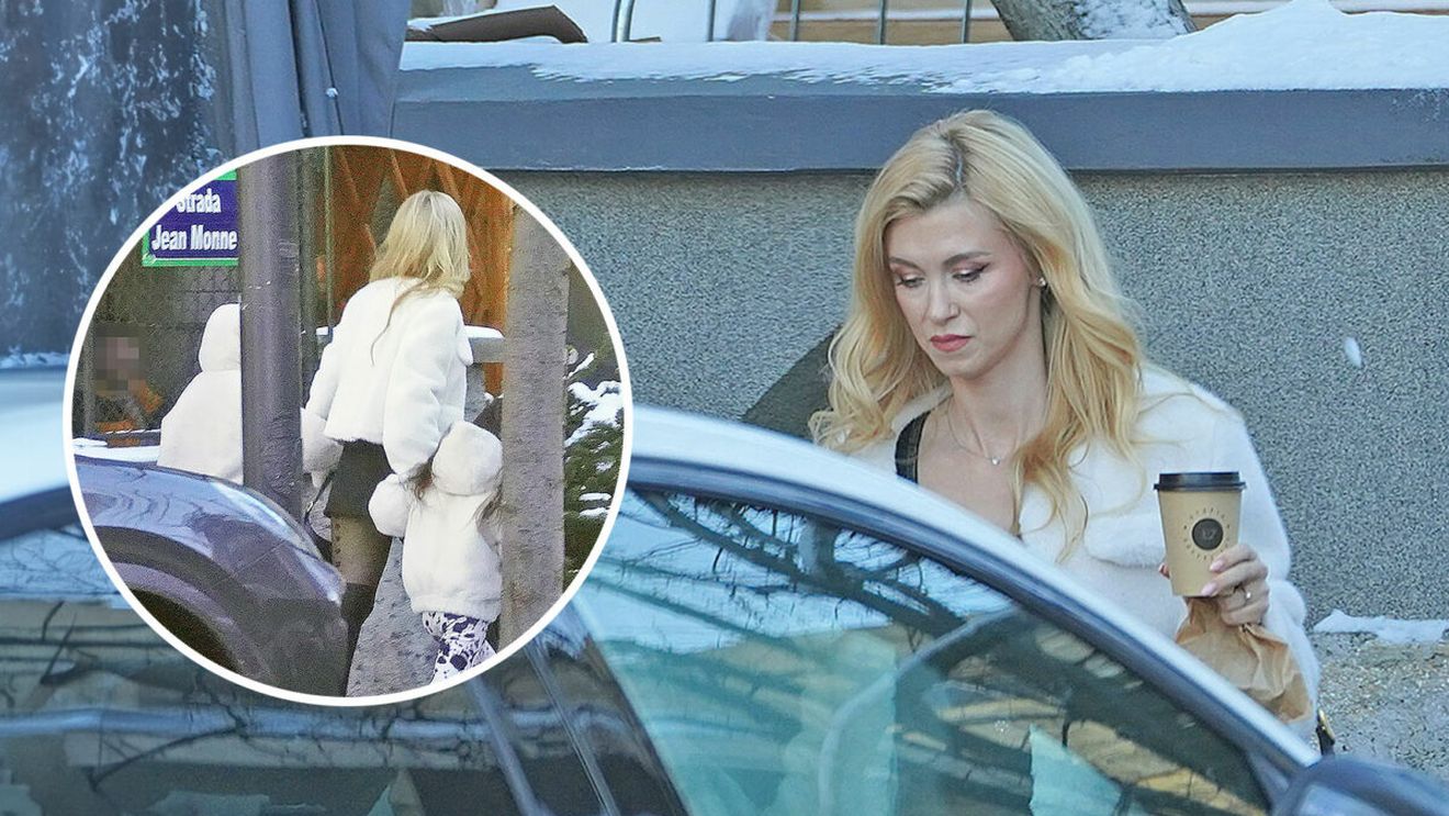 Andreea Bălan a blocat, din nou, traficul din Capitală! Fustița e tot mai scurtă, chiar și pe ger