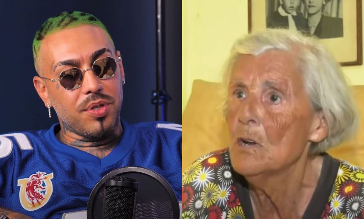 Alex Velea și bunica lui