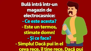 BANC | Bulă intră într-un magazin de electrocasnice: Ce este acesta?