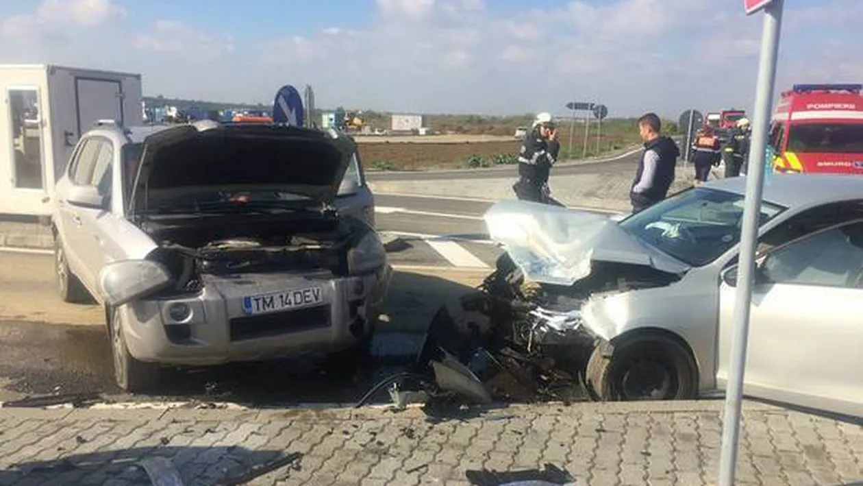 Accident în lanţ în Timişoara! Care este starea celor cinci răniţi.