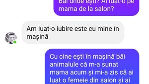 BANC | Discuție între un el și o ea: ”Băi, unde ești? Ai luat-o pe mama de la salon?”