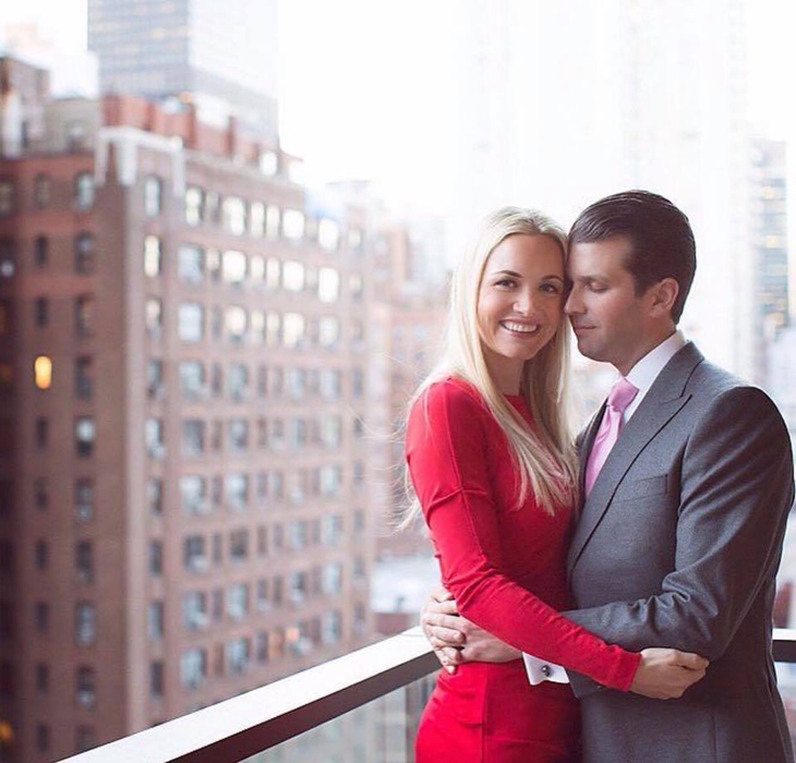 Donald Trump Jr. alături de soţia lui