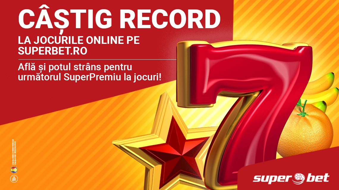 Câștig record la jocurile online pe superbet.ro: 702.543 lei! Citește povestea!