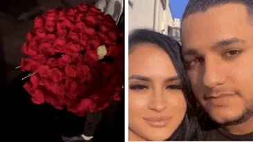 Alin Borcan și-a așteptat concubina după arest cu un buchet de flori imens: ”Vine călăul”. Ce i-a reproșat amantei Dana, într-un live