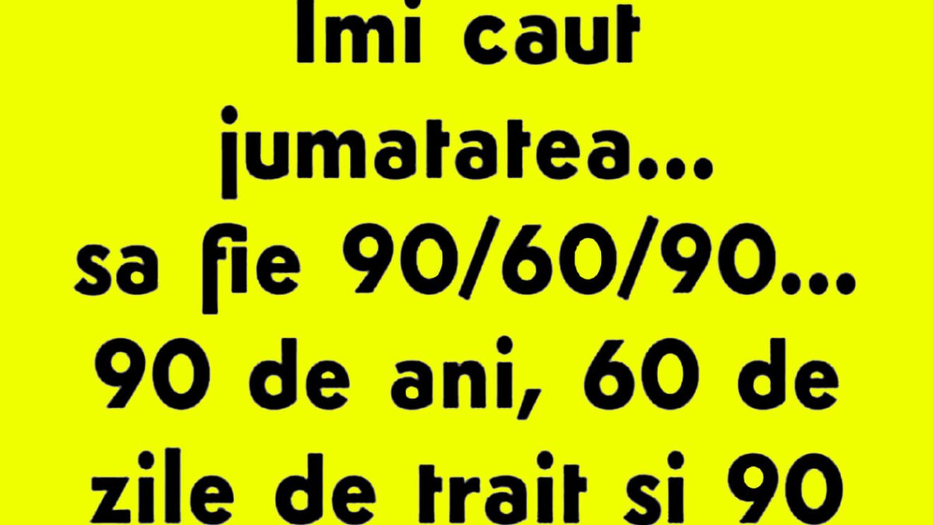 BANCUL ZILEI | Ce înseamnă 90/60/90, de fapt