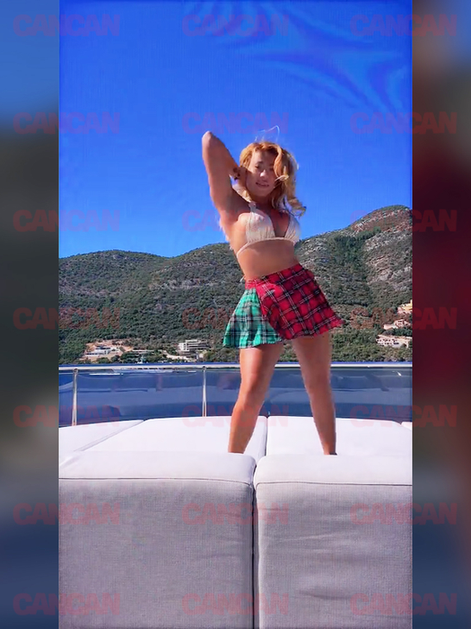 Roxana Dobrițoiu, plină de energie pe yachtul lui Oancea Tinmar, regele energiei
