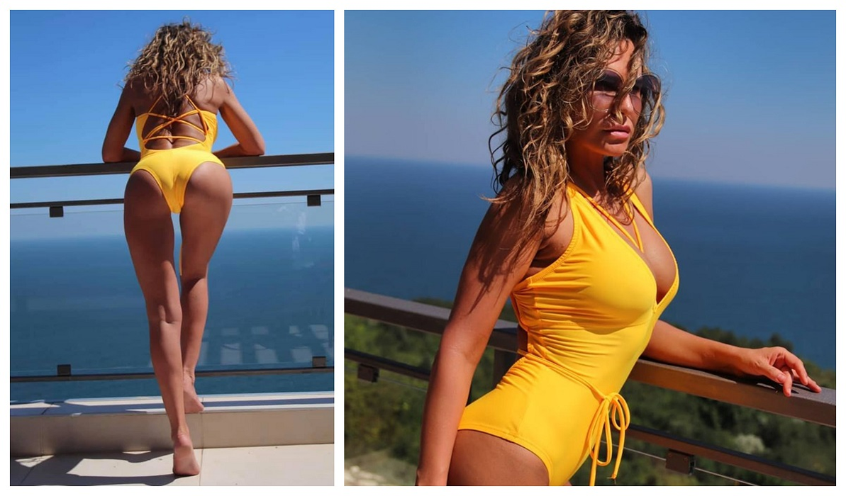 Anna Lesko, fotografiată în timp ce se bronza complet dezbrăcată pe balcon