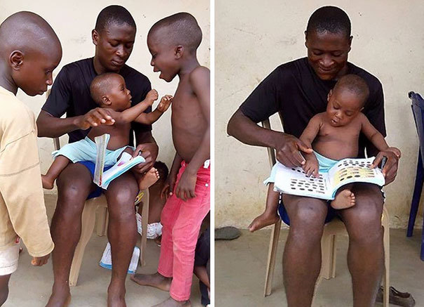 Îl mai ţii minte pe băieţelul din Nigeria lăsat să moară pe străzi? Aşa arată la un an de când a fost salvat