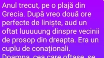 BANC | Anul trecut, pe o plajă din Grecia