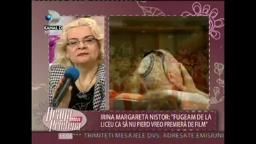 Irina Margareta Nistor: Chiuleam de la liceu ca sa vad filme la cinemateca - Afla ce regret are in prezent!