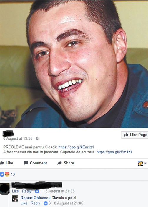 Fratele Elodiei Ghinescu nu-l uită pe Cristian Cioacă. Ce atac a lansat la adresa fostului poliţist pe contul personal de socializare