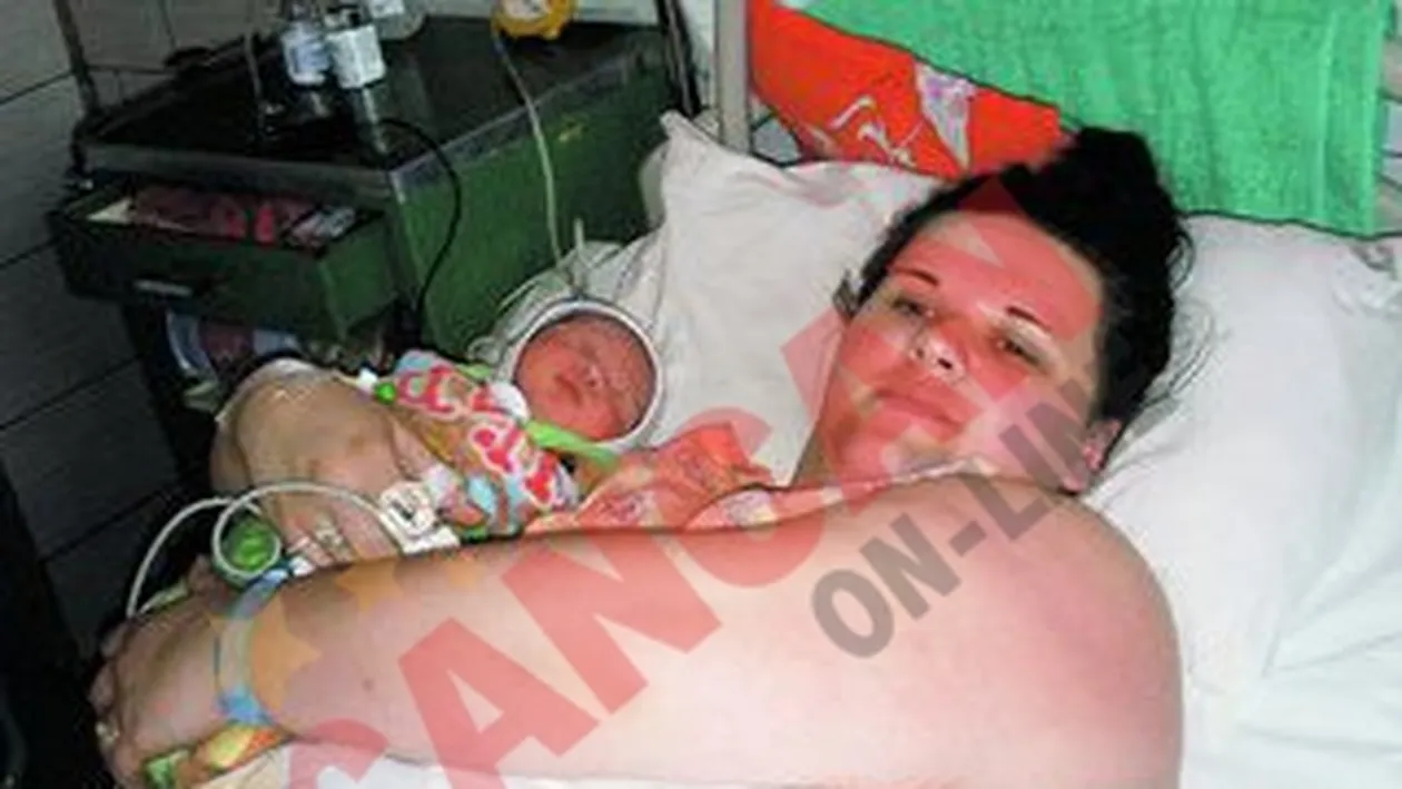 Mami are 180 de kilograme, bebelusul doar 3