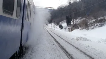 Incendiu intr-un tren de calatori care circula pe ruta Pietrosita-Targoviste. Afla ce s-a intamplat