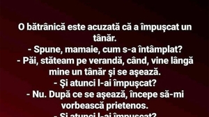 Bancul de sâmbătă | Bătrânica și tânărul