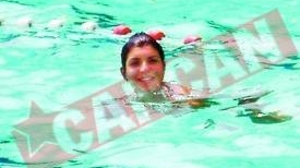 Andreea Tonciu se racoreste la un strand de cartier