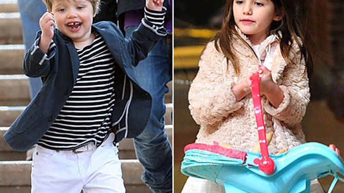 Ciudateniile copiilor de vedete - Shiloh Jolie-Pitt se joaca cu tarantule moarte si isi doreste sa fie baiat, iar Suri Cruise are un dormitor separat pentru prietenii imaginari!