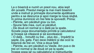 Bancul sfârșitului de săptămână | "Părinte, am păcătuit grav cu Ion"