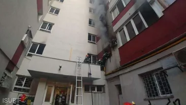 Incendiu în Sectorul 1 al Capitalei. Mai multe persoane au fost evacuate