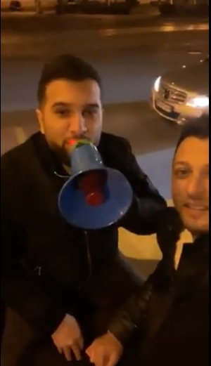 Tzancă Uraganul, alături de protestatari