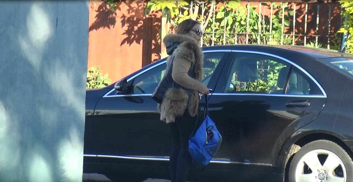 Narcisa Guţă ajunge la maşină
