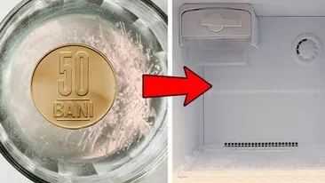 Truc genial! Ce se întâmplă dacă pui o monedă de 50 de bani în congelator