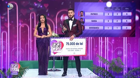 Patrick a câștigat sezonul 3 Casa Iubirii / Foto: Captură Video