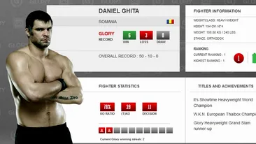 Un luptator face istorie in galele Glory! Daniel Ghita a ajuns numarul unu in lume!