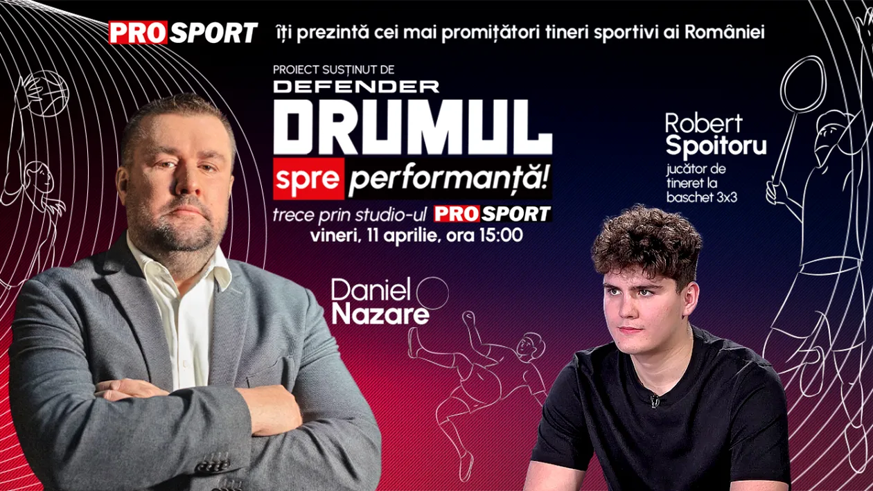 Speranța baschetului 3x3 din România vine la „Drumul spre performanță”! Cine este Robert Spoitoru