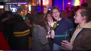Ce a făcut un olandez azi-noapte, de revelion, în centrul vechi din București. Turistul a venit special în România
