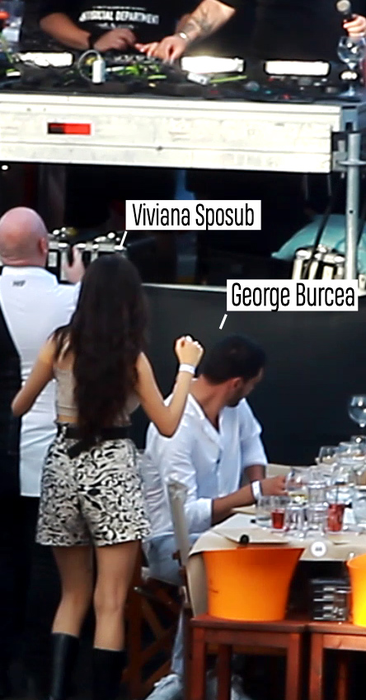Viviana Sposub, George Burcea și ”soacra” lui s-au distrat, în club, la mare