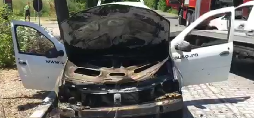Incendiu la Decathlon Băneasa