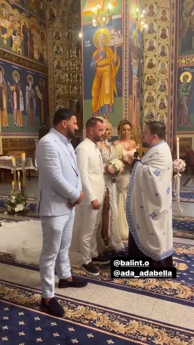 VIDEO | Imagini de la slujba religioasă a cununiei lui Nuțulică cu Ada. Momente pline de emoție!