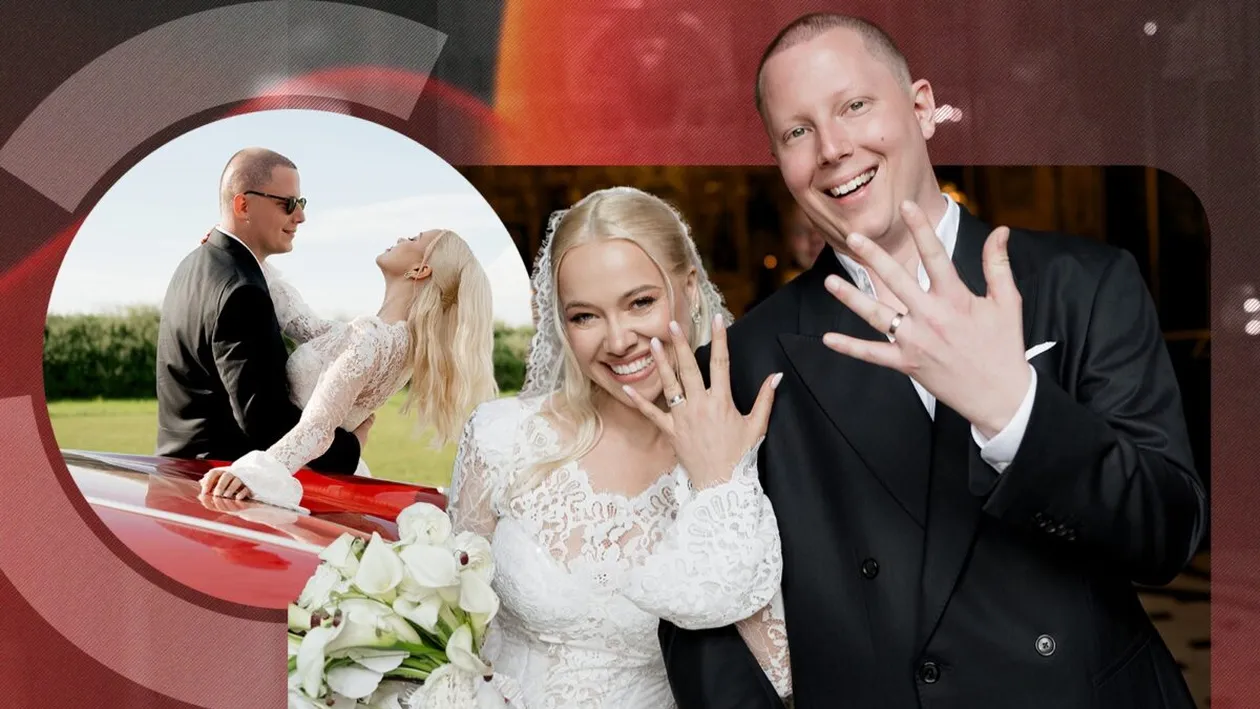 Imaginile pe care nu le-ai văzut de la nunta Elenei Mogîldea cu Bubu Cernea. După opt ani de iubire, au făcut marele pas la altar!