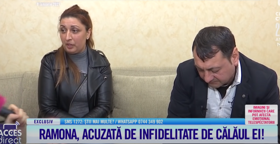 Sever Ciobanu și Ramona Stricatu. Sursă foto: captură de ecran