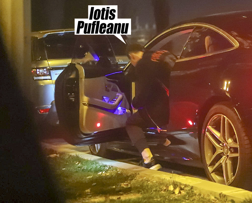 Iotis Pufleanu coboară din mașina Simonei Halep