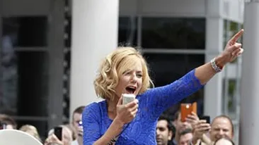 Geri Halliwell si-a facut intrarea ca o diva la X-Factor