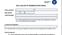 Acum e OFICIAL! A revenit declaraţia pe proprie răspundere. În ce condiţii eşti obligat să o completezi