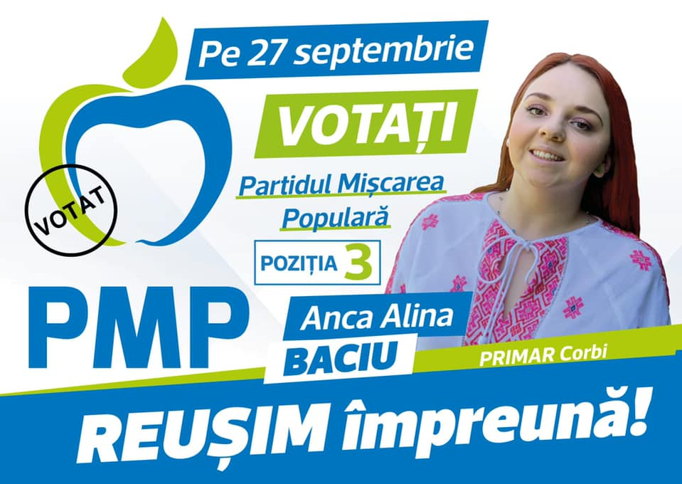 Anca-Alina Baciu, cea mai tânără primăriță din România. Frumoasa roșcată a câștigat alegerile într-o comună din Argeș în locul tatălui ei, Virgil Baciu