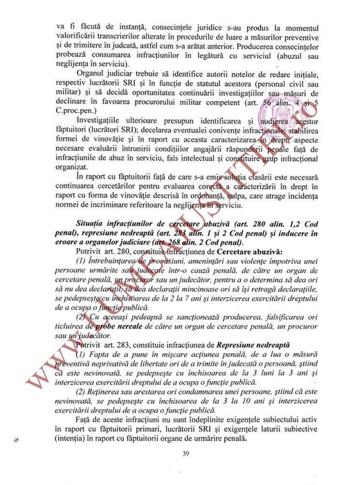 Referarul întocmit de judecătoarea Francisca Vasile scoate la iveală neregulile comise în dosar