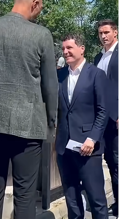 Ionuț, SPP-istul lui Nicușor Dan, l-a însoțit pe președinte la „Gala Neagu”/ Sursa foto: GSP