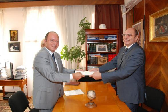 Bogdan Aurescu, fostul ministru de Externe, şi Farid Abdinbayov