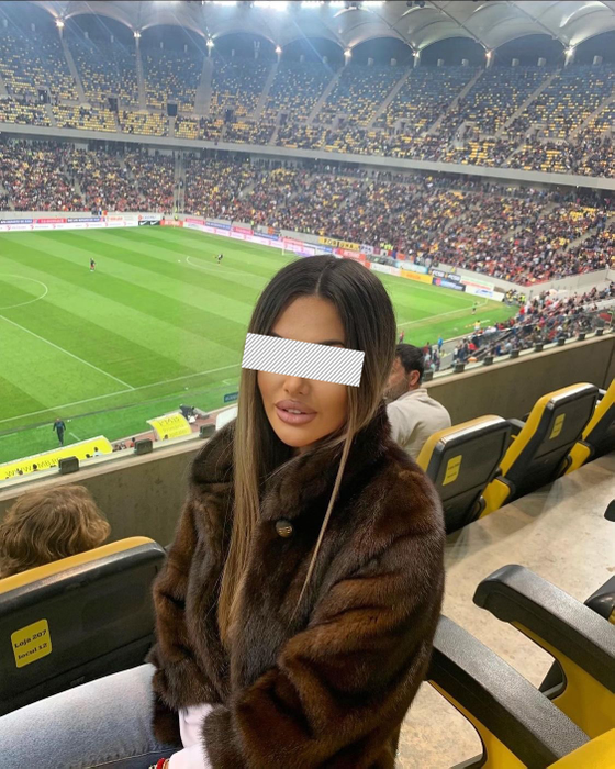 Gina, pe stadion (Foto: Instagram)
