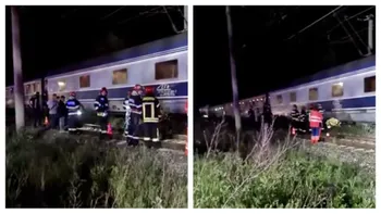 O femeie de 49 de ani a murit pe calea ferată. Și-a salvat fetița din fața trenului