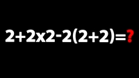 Test IQ pentru matematicieni | Cât face 2+2×2-2(2+2)?