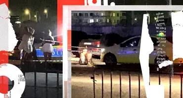 O tânără a căzut pe un taxi, după câteva mișcări lascive. S-a dat mare în parcare, dar s-a făcut de rușinea lumii!